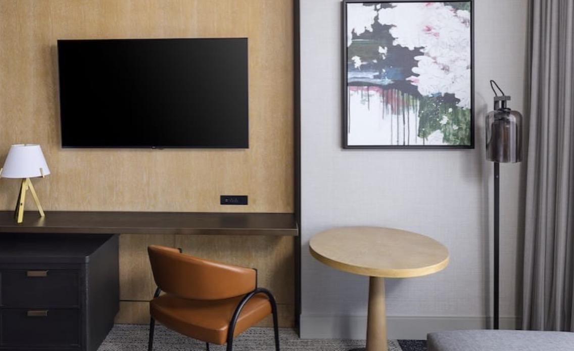 Ashley Lighting installation — hotel guest suite